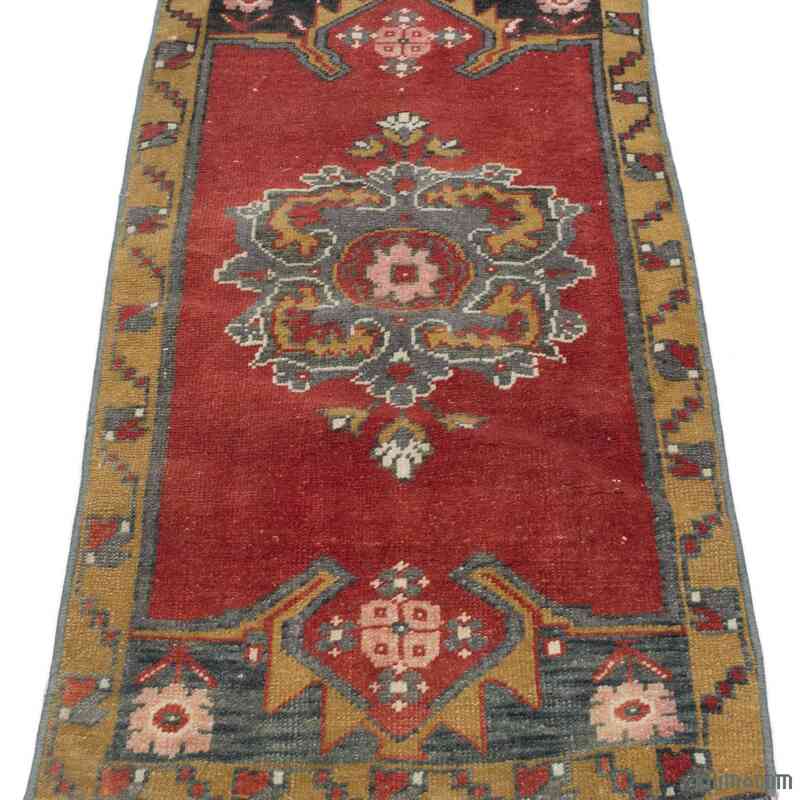 Vintage Turkish Hand-Knotted Rug - 1' 8" x 3' 4" (20" x 40") - K0062908