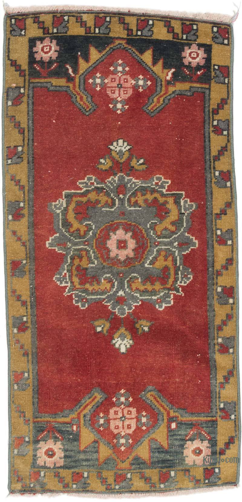Vintage Turkish Hand-Knotted Rug - 1' 8" x 3' 4" (20" x 40") - K0062908