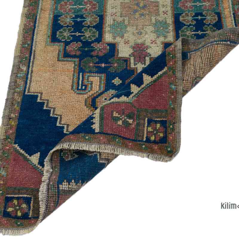 Alfombra Vintage Turca Anudada a Mano - 56 cm x 105 cm - K0062909