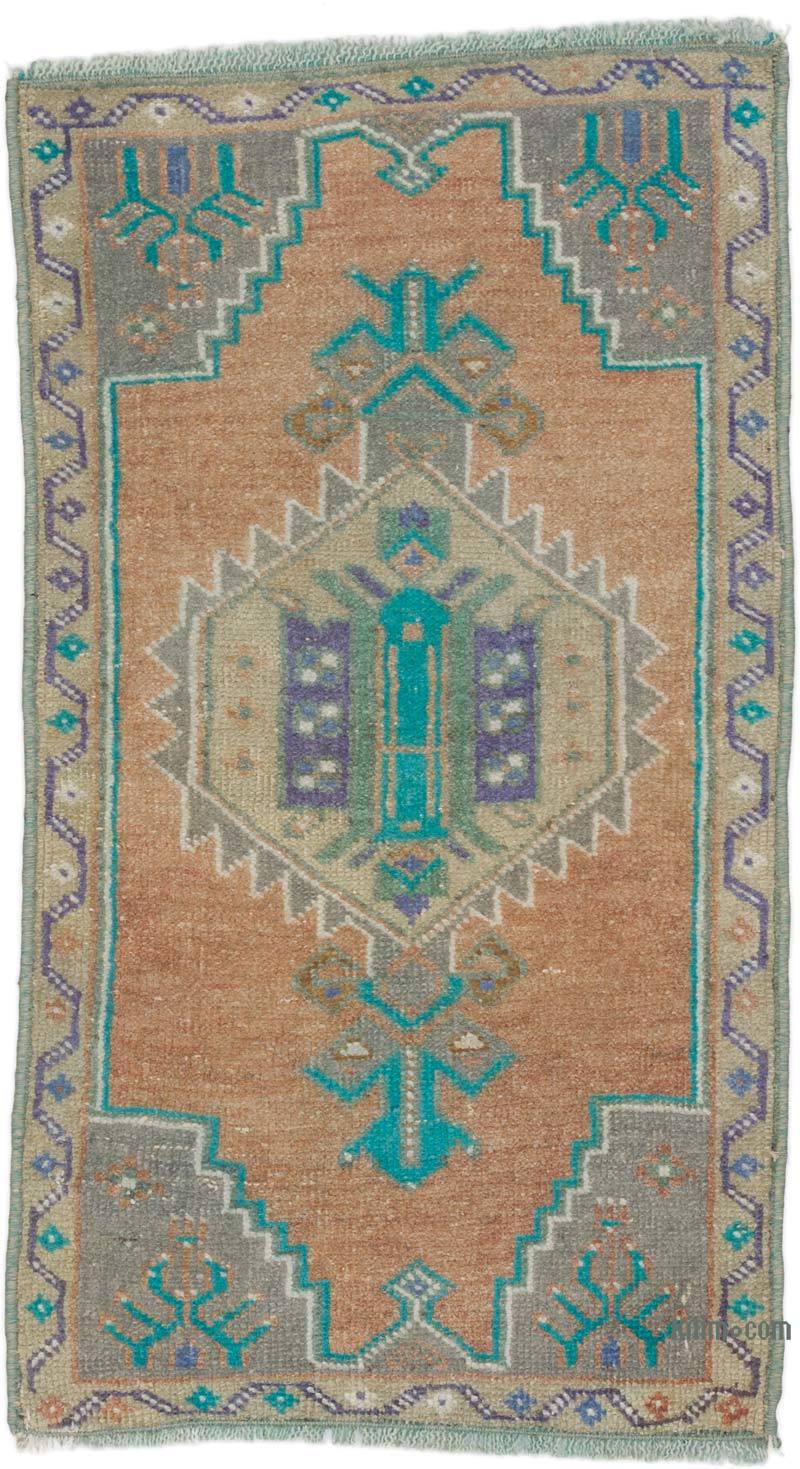 Vintage Turkish Hand-Knotted Rug - 1' 6" x 2' 7" (18 in. x 31 in.) - K0062911