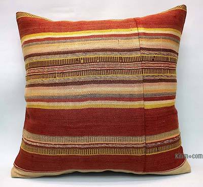 Kilim Pillow Cover - 1' 8" x 1' 8" (20 in. x 20 in.)
