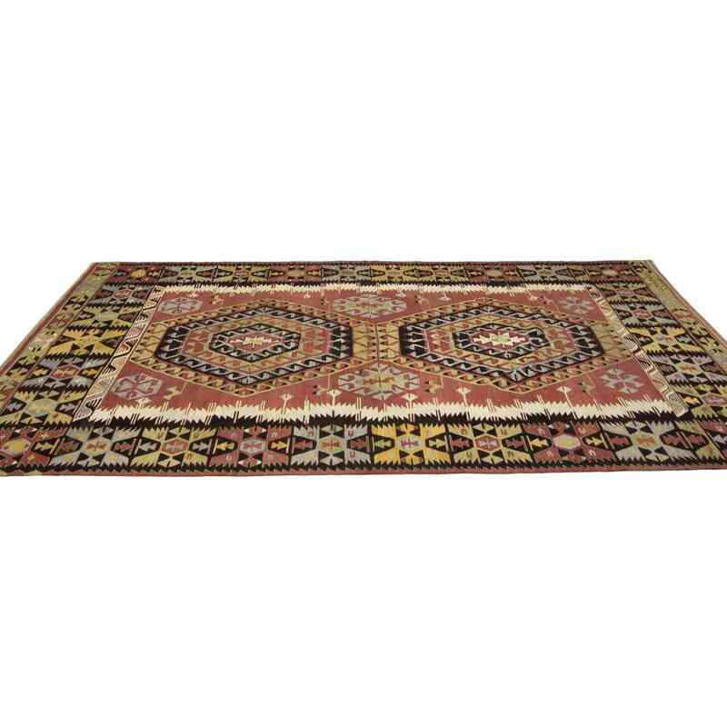 Vintage Cal Kilim Rug - 5' 2" x 9' 4" (62 in. x 112 in.) - K0063052