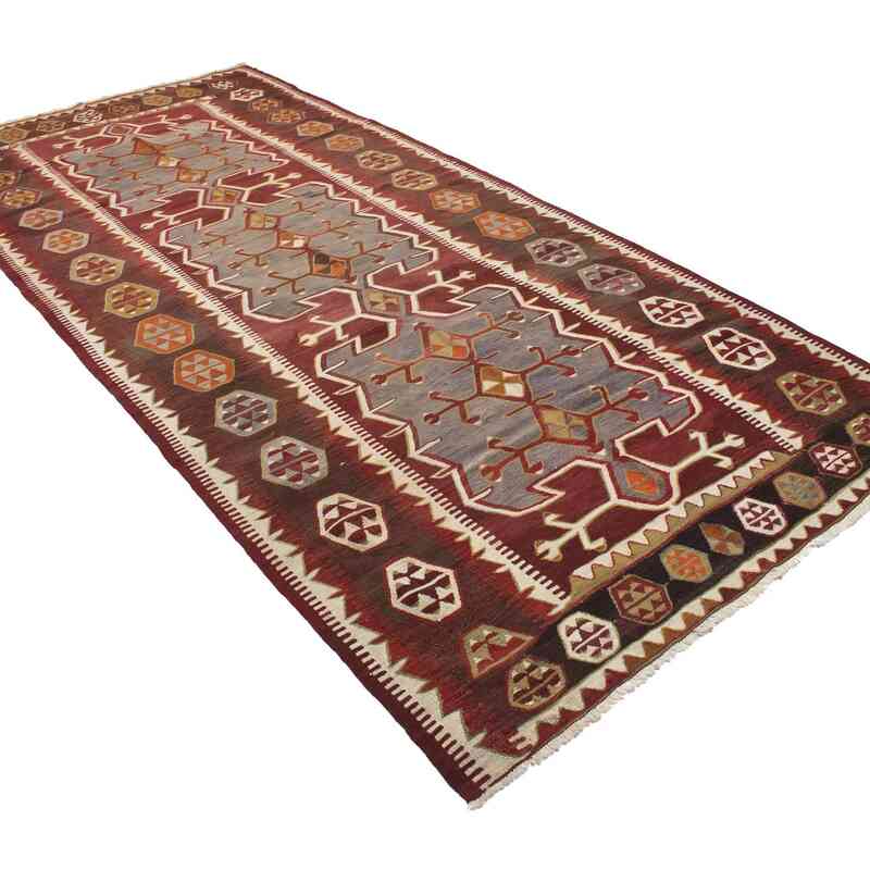 Vintage Konya Kilim Rug - 5' 4" x 12'  (64" x 144") - K0063059