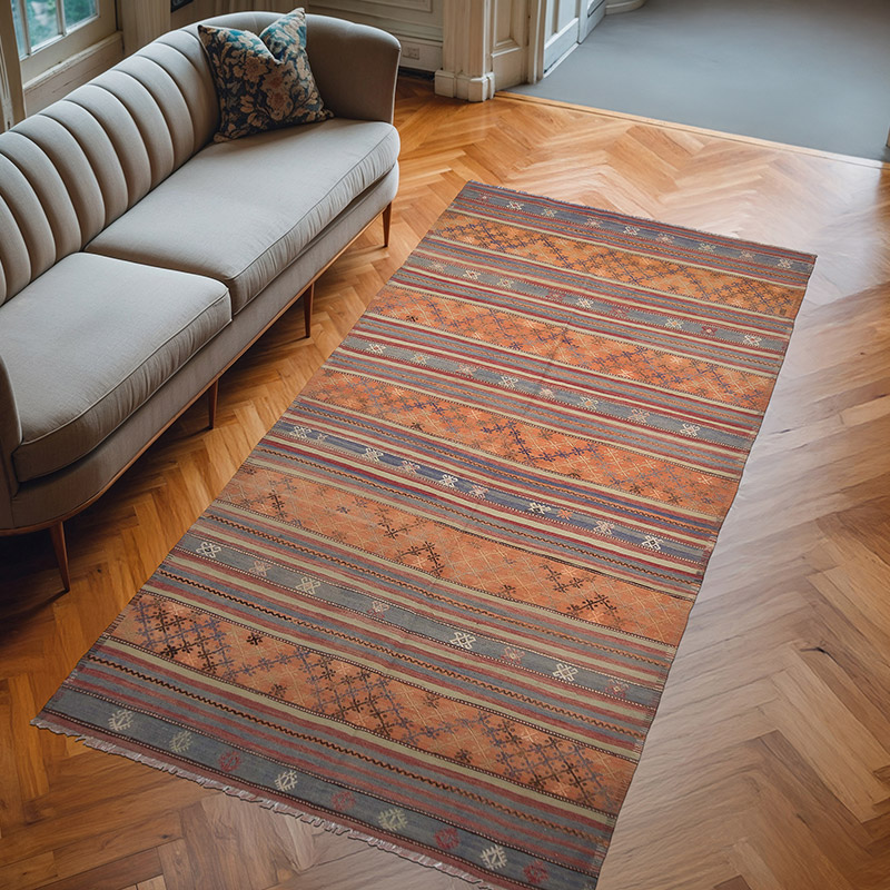 Alfombra Vintage Denizli Kilim - 160 cm x 310 cm - K0063062