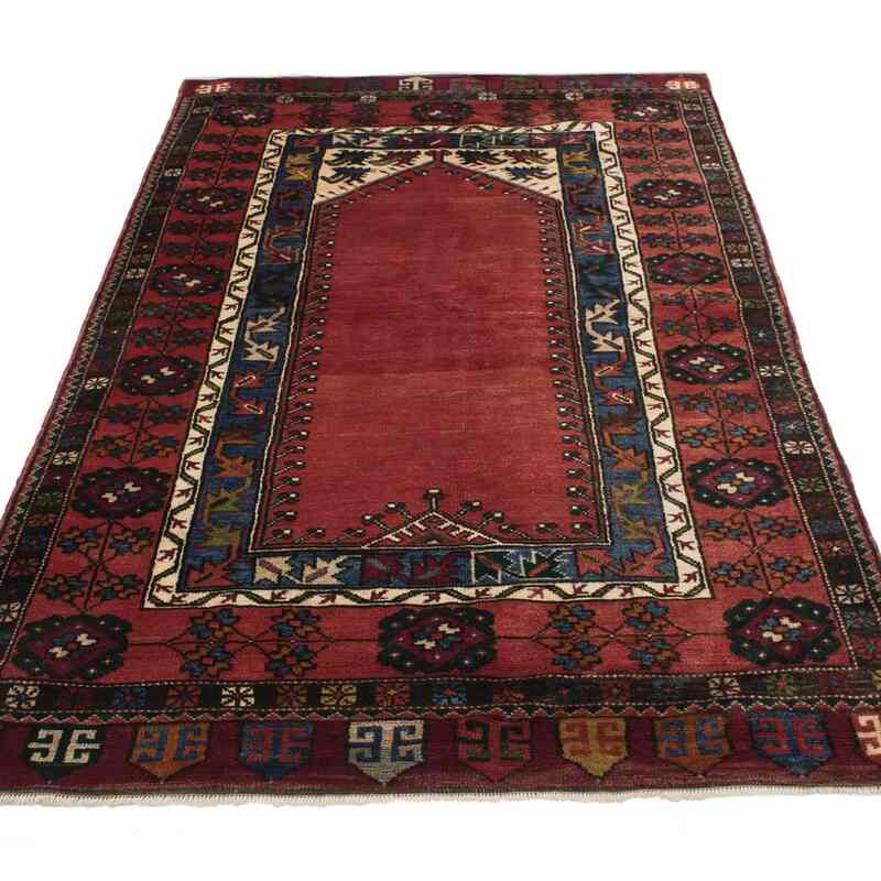 Vintage Turkish Hand-Knotted Rug - 3' 10" x 7' 1" (46 in. x 85 in.) - K0063064