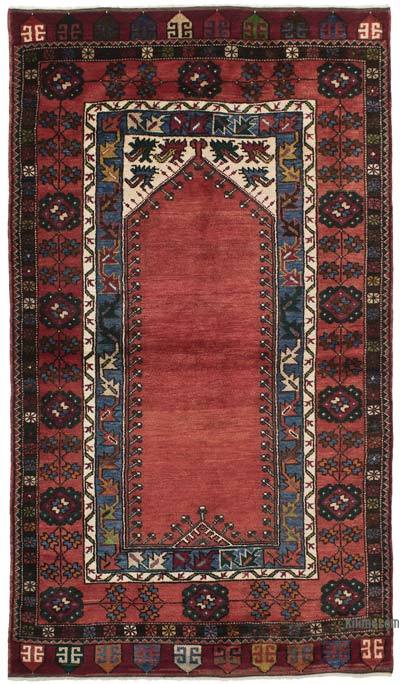 Vintage Turkish Hand-Knotted Rug - 3' 10" x 7' 1" (46 in. x 85 in.)