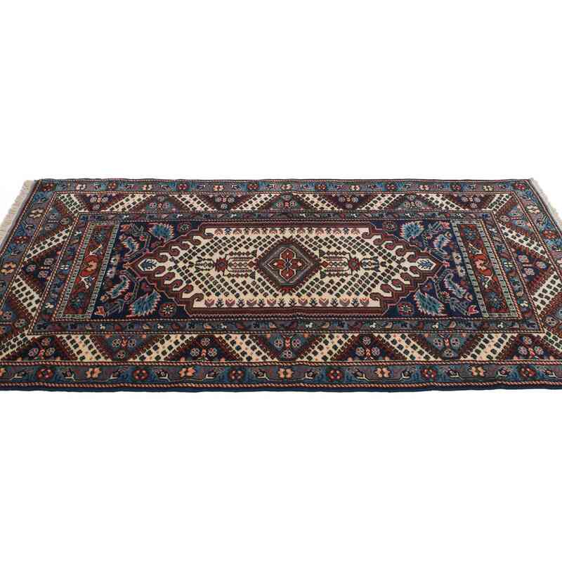 Vintage Turkish Hand-Knotted Rug - 3' 7" x 6' 5" (43" x 77") - K0063065