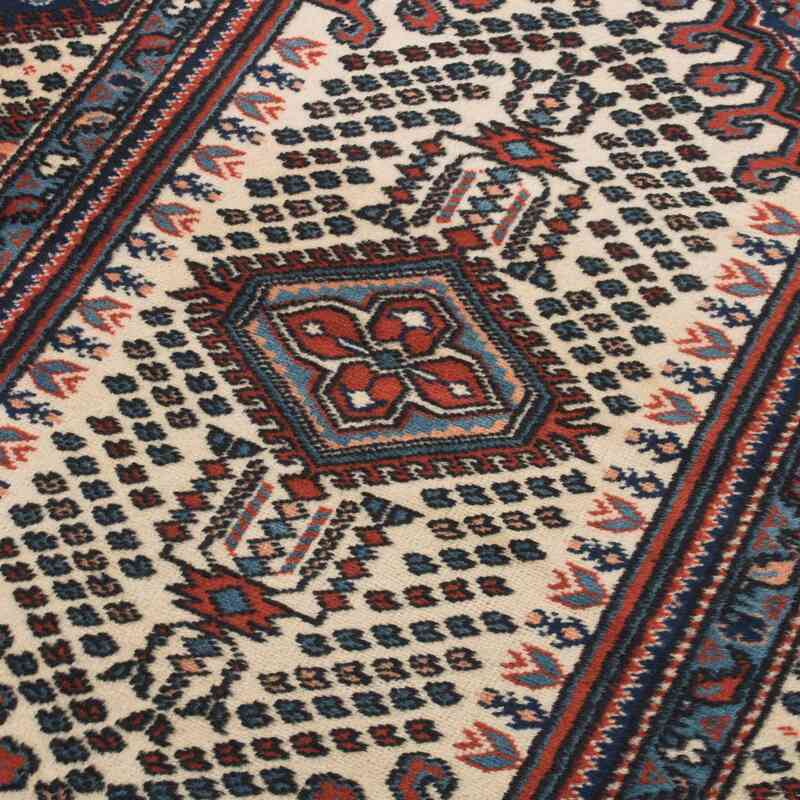 Vintage Turkish Hand-Knotted Rug - 3' 7" x 6' 5" (43" x 77") - K0063065
