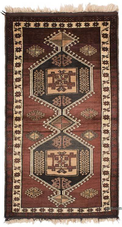 Vintage Turkish Hand-Knotted Rug - 3' 1" x 5' 8" (37 in. x 68 in.)