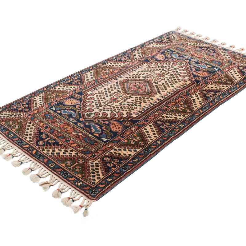 Alfombra Vintage Turca Anudada a Mano - 100 cm x 192 cm - K0063078