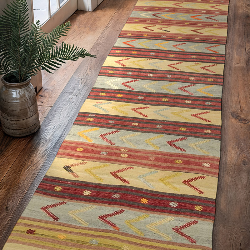 Corredor Sivas Afyon Kilim - 85 cm x 333 cm - K0063108