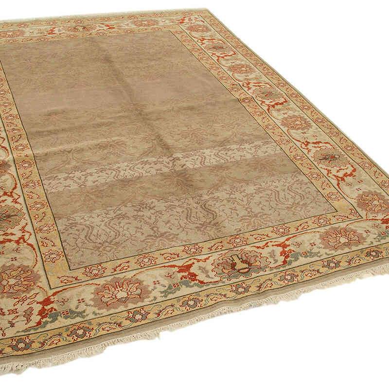New Hand Knotted Wool Oushak Rug - 5' 9" x 7' 9" (69" x 93") - K0063125