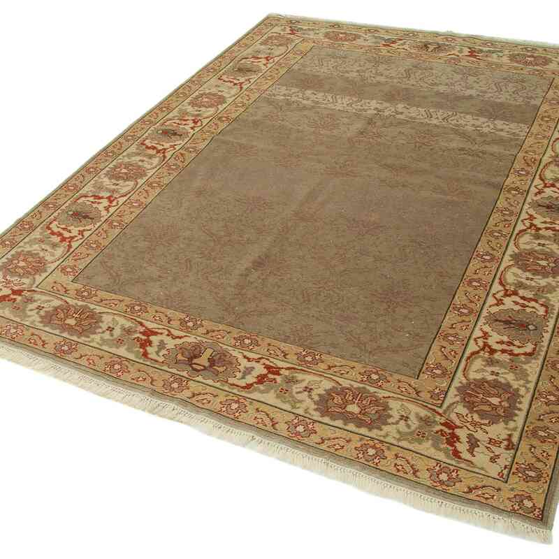 New Hand Knotted Wool Oushak Rug - 5' 9" x 7' 9" (69 in. x 93 in.) - K0063125