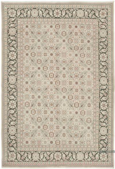 New Hand Knotted Wool Oushak Rug - 7' 2" x 10' 6" (86 in. x 126 in.)