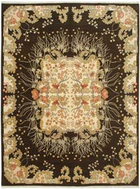 New Hand Knotted Wool Oushak Rug - 9' 6" x 12' 8" (114" x 152")