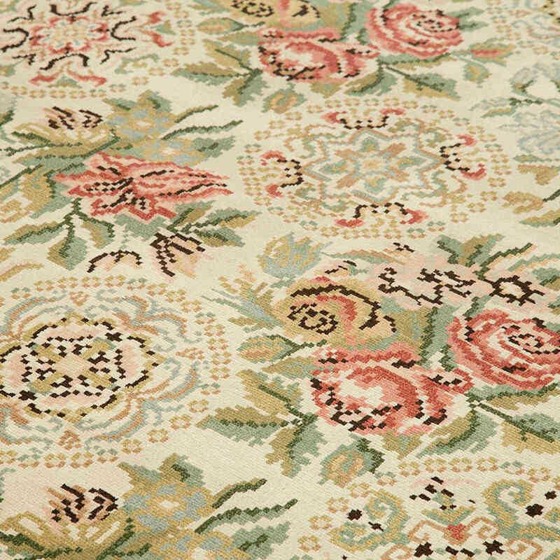 New Hand Knotted Wool Oushak Rug - 9' 11" x 13'  (119" x 156") - K0063136