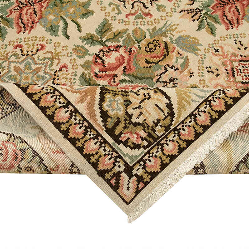 New Hand Knotted Wool Oushak Rug - 9' 11" x 13'  (119" x 156") - K0063136