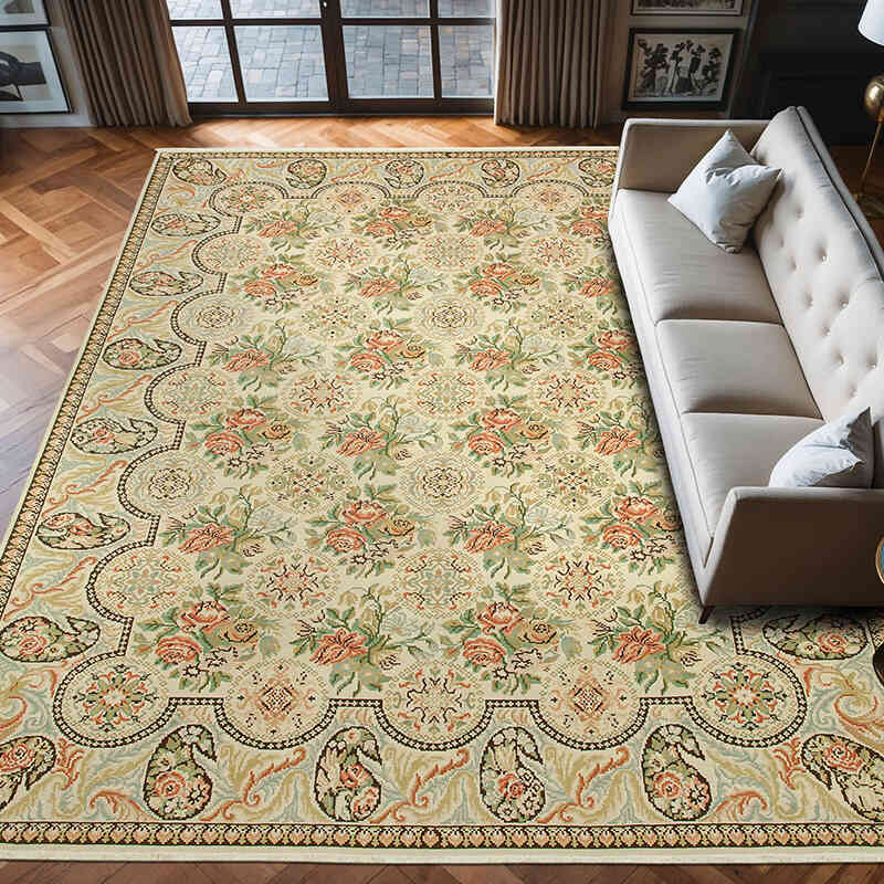 New Hand Knotted Wool Oushak Rug - 9' 11" x 13'  (119" x 156") - K0063136