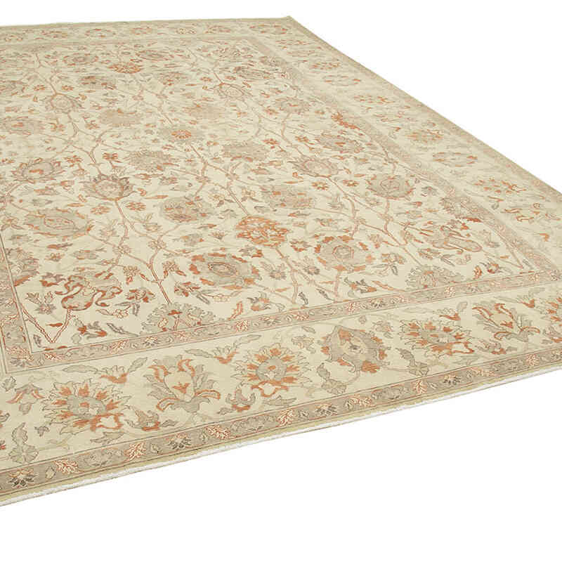 Nueva Alfombra Oushak Tejida a Mano - 294 cm x 393 cm - K0063137