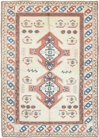 New Hand Knotted Wool Oushak Rug - 7' 9" x 11'  (93" x 132")