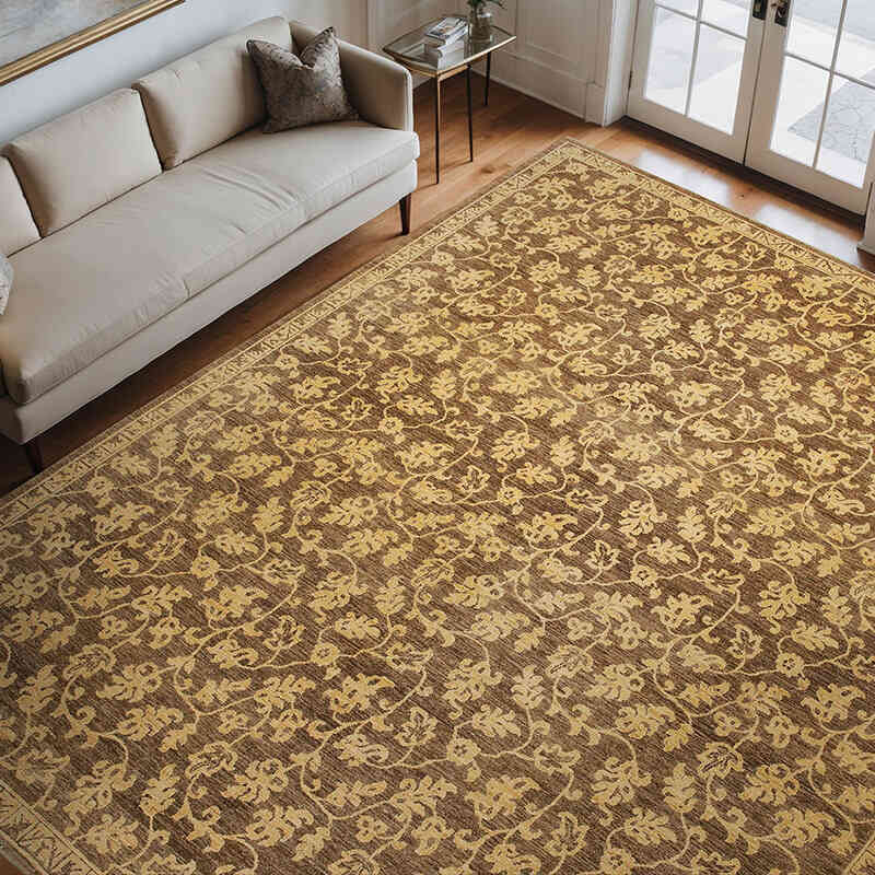 Nueva Alfombra Oushak Tejida a Mano - 279 cm x 340 cm - K0063146