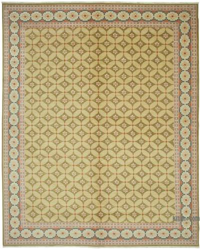 New Hand Knotted Wool Oushak Rug - 9'  x 12'  (108 in. x 144 in.)