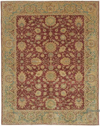 New Hand Knotted Wool Oushak Rug - 8' 5" x 10' 6" (101 in. x 126 in.)