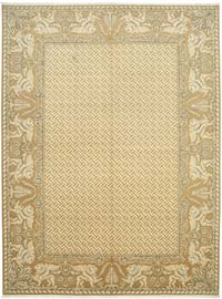 New Hand Knotted Wool Oushak Rug - 9' 11" x 13' 5" (119" x 161")
