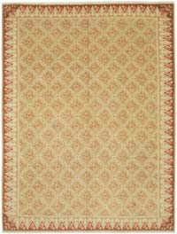 New Hand Knotted Wool Oushak Rug - 8' 10" x 11' 7" (106" x 139")