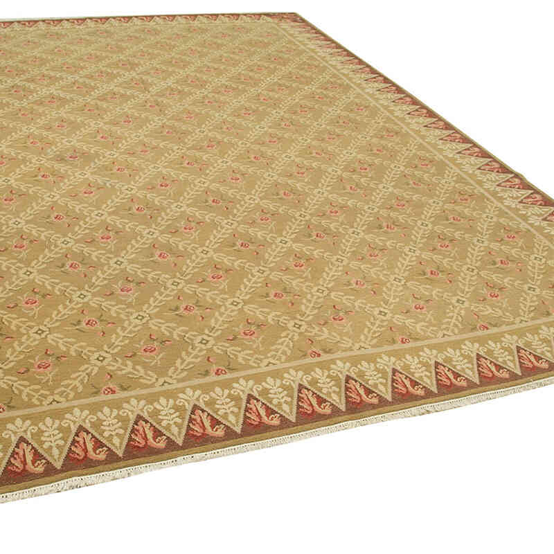 New Hand Knotted Wool Oushak Rug - 8' 10" x 11' 7" (106" x 139") - K0063152