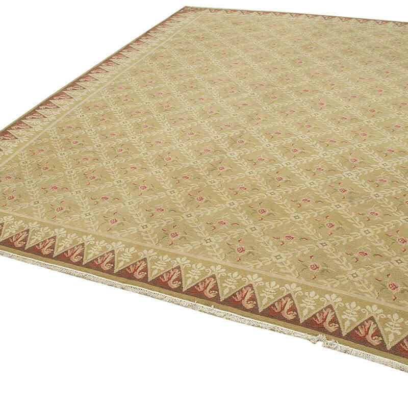 New Hand Knotted Wool Oushak Rug - 8' 10" x 11' 7" (106" x 139") - K0063152