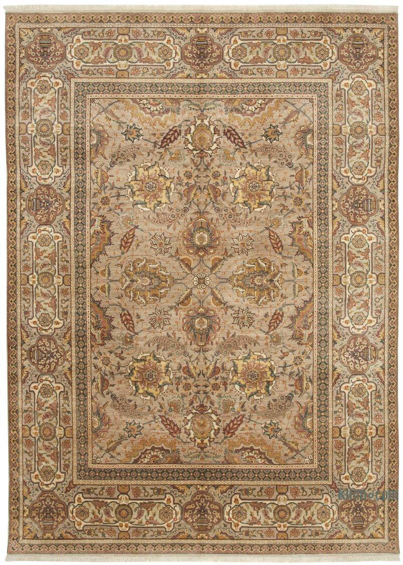 New Hand Knotted Wool Oushak Rug - 8'  x 11' 1" (96" x 133") - K0063154