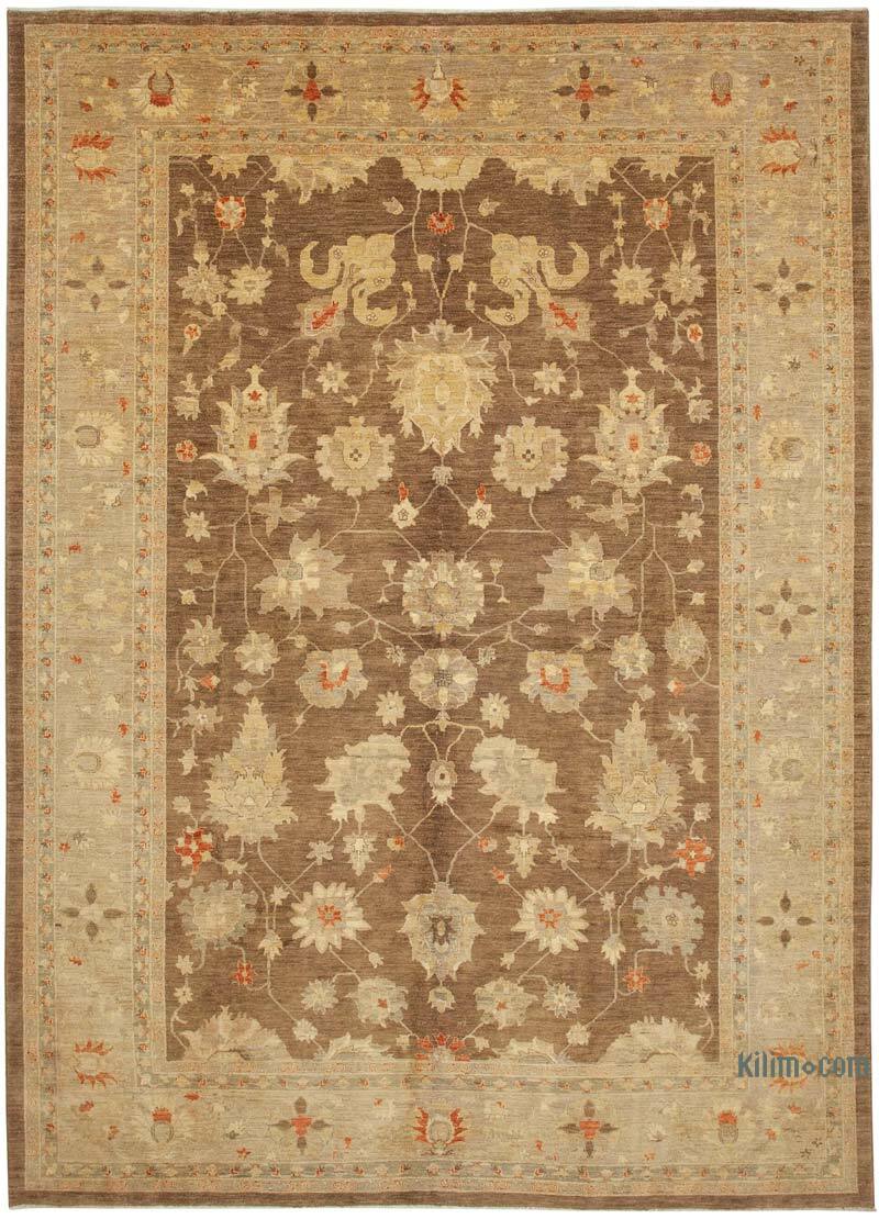Nueva Alfombra Oushak Tejida a Mano - 294 cm x 416 cm - K0063157