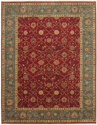 New Hand Knotted Wool Oushak Rug - 9'  x 11' 8" (108" x 140")