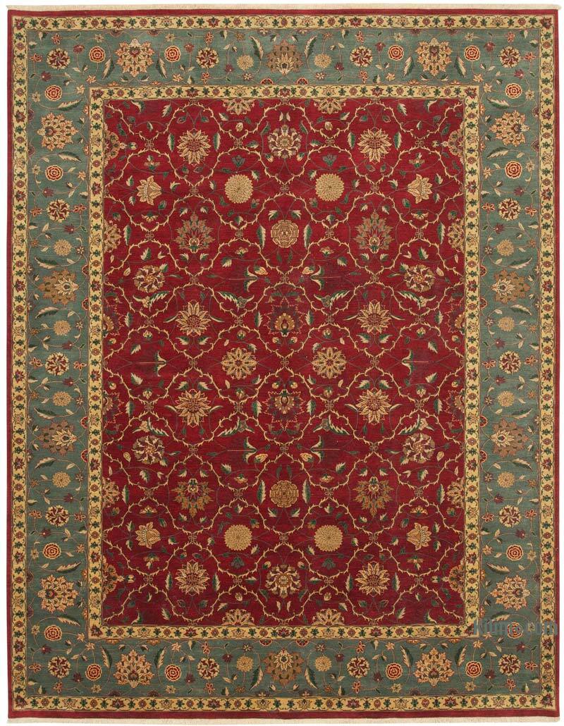 New Hand Knotted Wool Oushak Rug - 9'  x 11' 8" (108" x 140") - K0063162