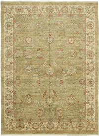 New Hand Knotted Wool Oushak Rug - 8' 11" x 11' 9" (107" x 141")