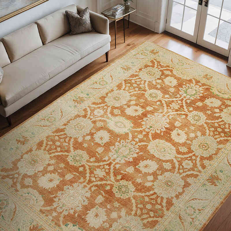 Nueva Alfombra Oushak Tejida a Mano - 270 cm x 370 cm - K0063168