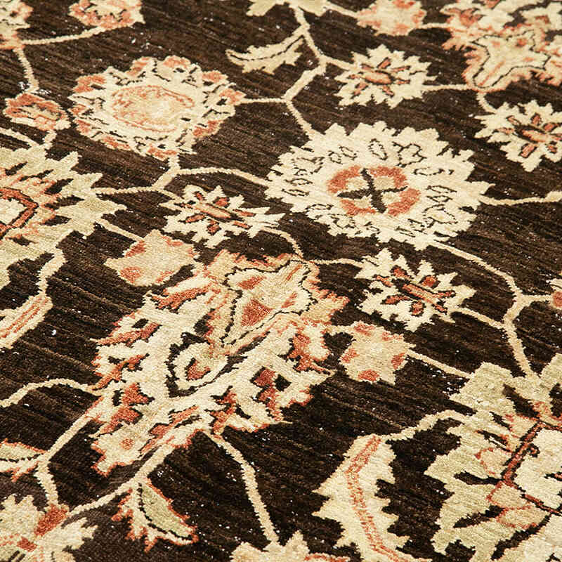 New Hand Knotted Wool Oushak Rug - 6' 2" x 9' 1" (74" x 109") - K0063174
