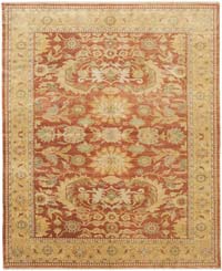 New Hand Knotted Wool Oushak Rug - 8' 2" x 9' 9" (98" x 117")