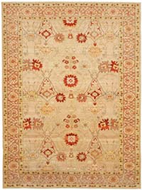 New Hand Knotted Wool Oushak Rug - 8' 8" x 11' 7" (104" x 139")