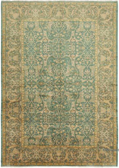 New Hand Knotted Wool Oushak Rug - 8' 11" x 13' 1" (107 in. x 157 in.)