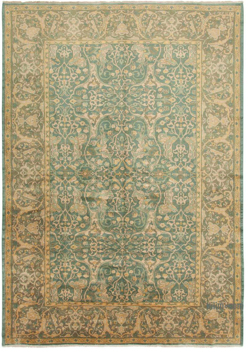 New Hand Knotted Wool Oushak Rug - 8' 11" x 13' 1" (107" x 157") - K0063189