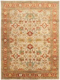 New Hand Knotted Wool Oushak Rug - 8' 7" x 11' 7" (103" x 139")