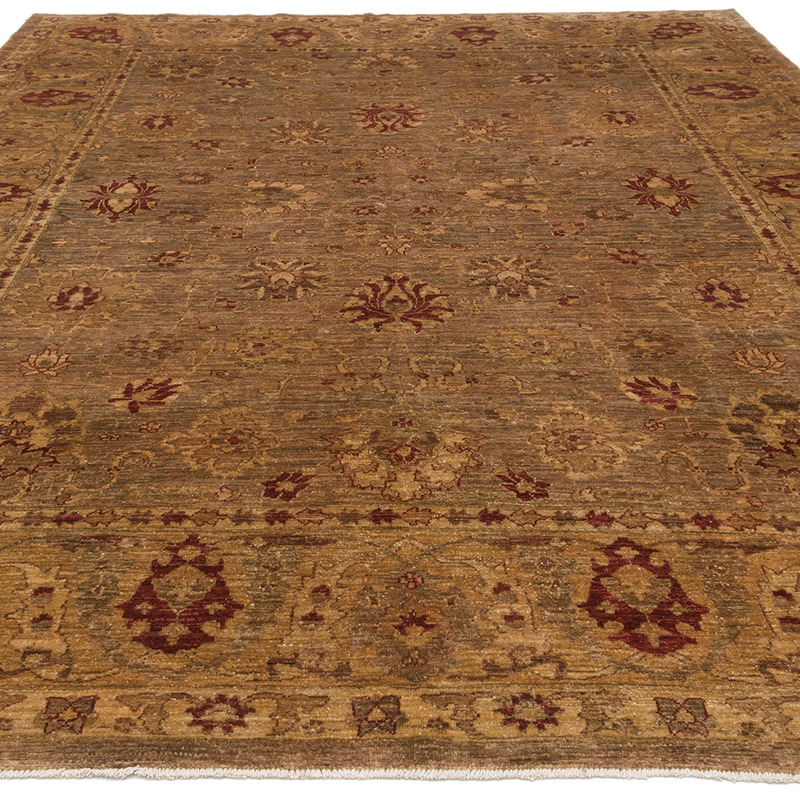New Hand Knotted Wool Oushak Rug - 8'  x 10' 6" (96" x 126") - K0063192