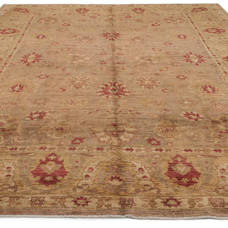New Hand Knotted Wool Oushak Rug - 8'  x 10' 6" (96" x 126") - K0063192