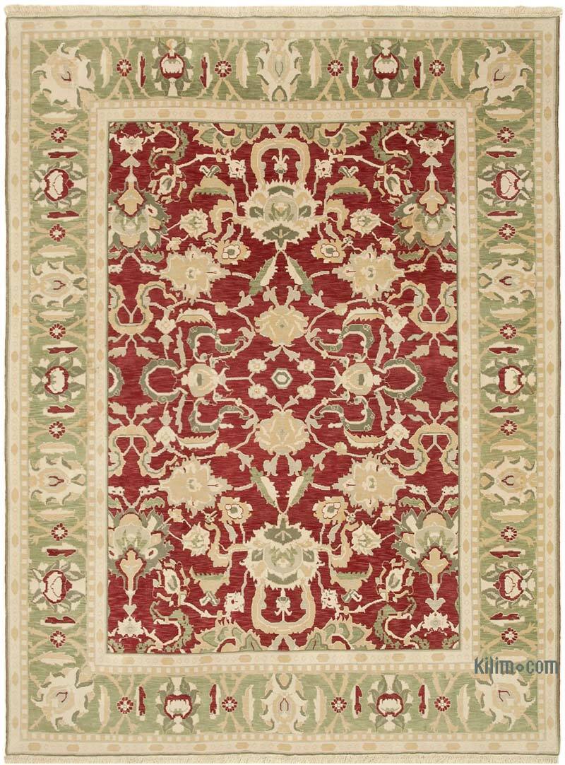 New Hand Knotted Wool Oushak Rug - 8' 10" x 11' 6" (106" x 138") - K0063194