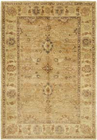 New Hand Knotted Wool Oushak Rug - 6' 2" x 8' 10" (74" x 106")