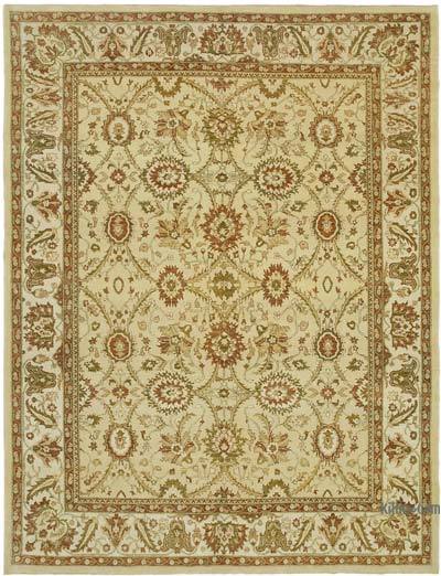 New Hand Knotted Wool Oushak Rug - 9'  x 11' 6" (108 in. x 138 in.)