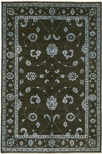 New Hand Knotted Wool Oushak Rug - 6' 2" x 9' 4" (74" x 112")