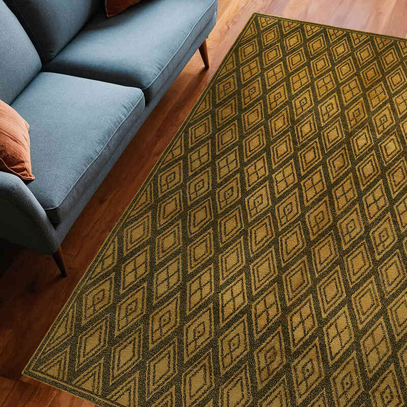 New Hand Knotted Wool Rug - 6' 1" x 8' 8" (73" x 104") - K0063209